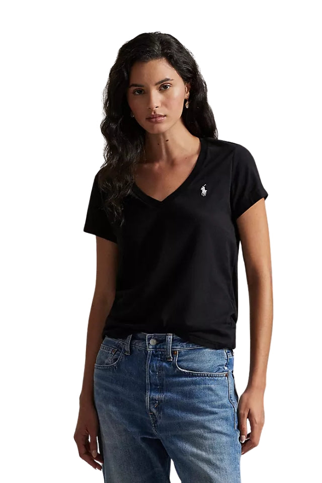 V-Neck Tee - Polo Black
