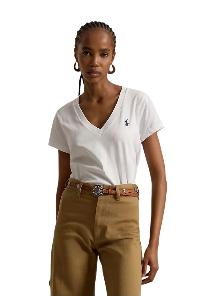 V-Neck Tee - White