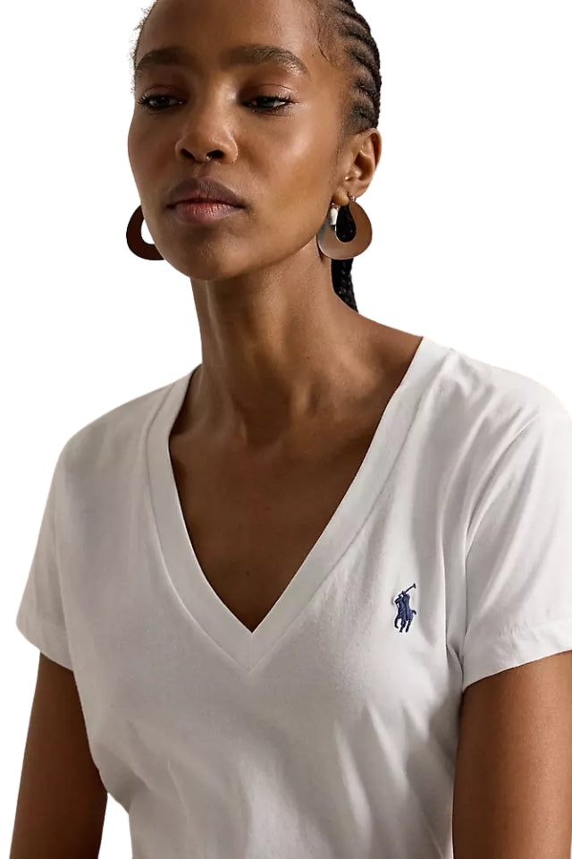 V-Neck Tee - White