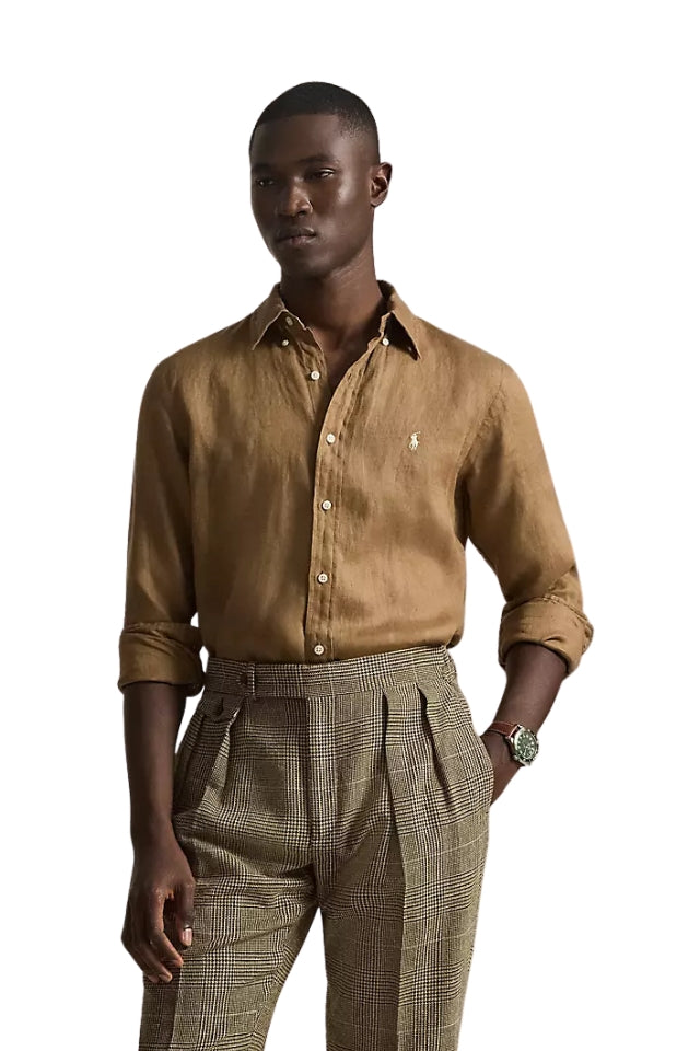 Linen Shirt - Rl Brown