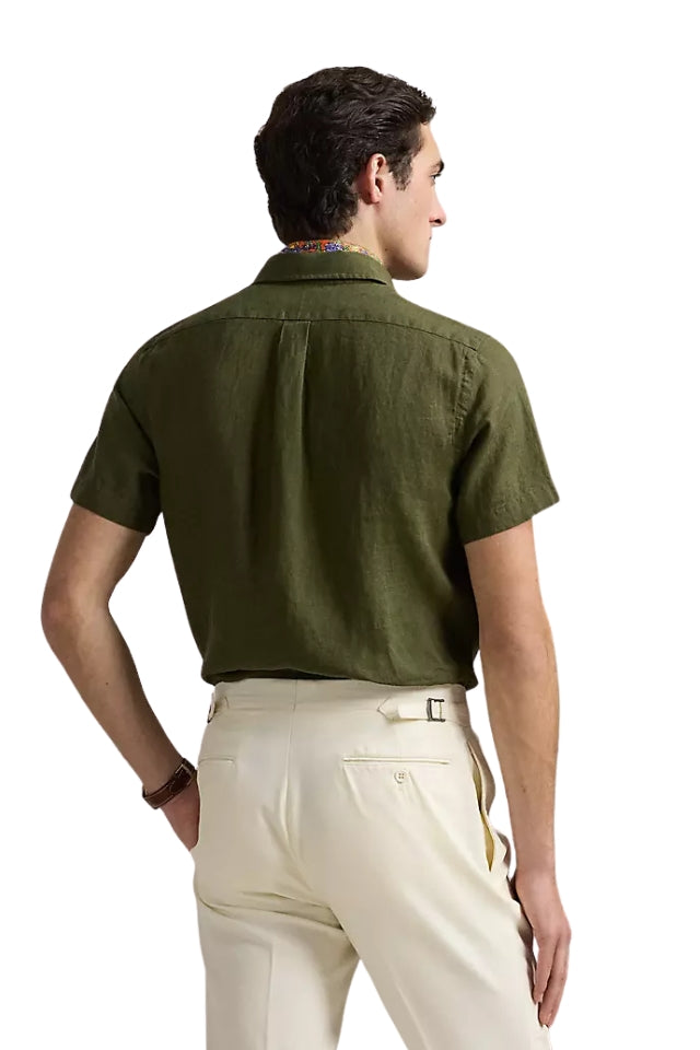 Linen Shirt - New Olive