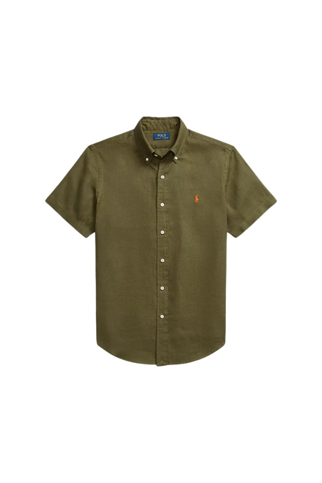 Linen Shirt - New Olive