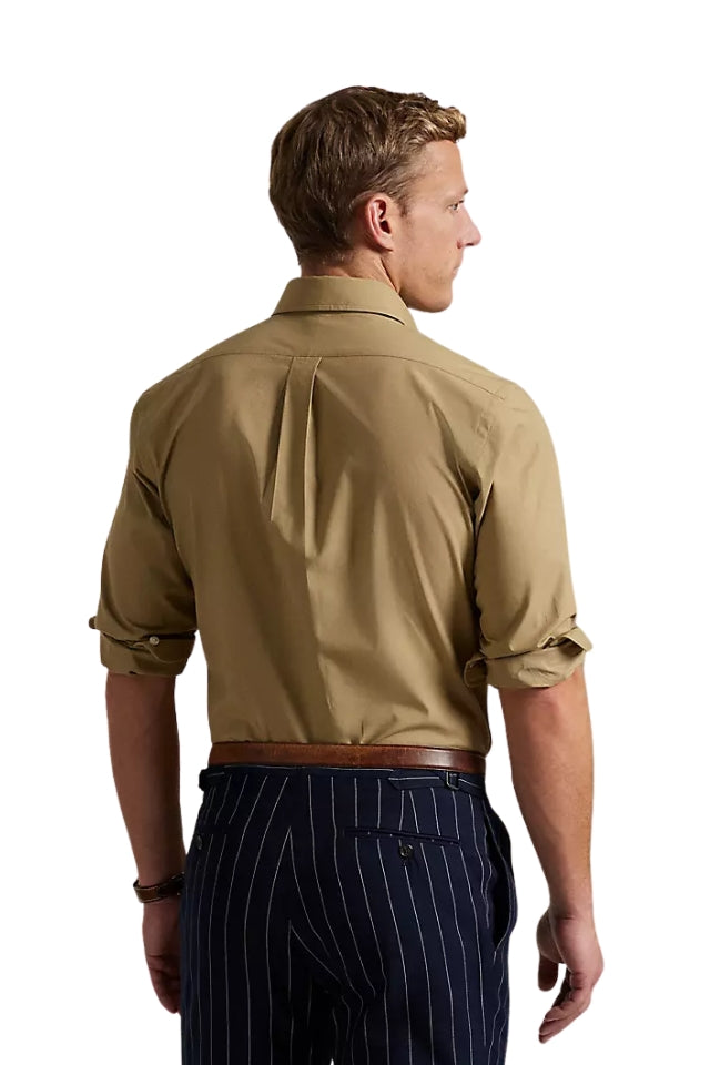 Stretch Poplin Shirt - Surrey Tan