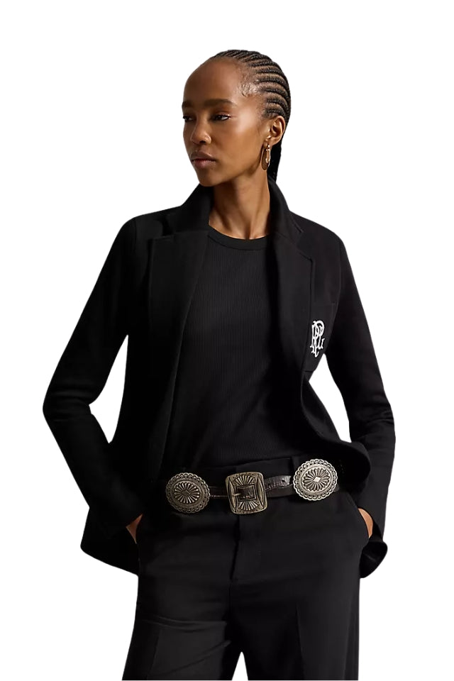 Jacquard Blazer - Polo Black