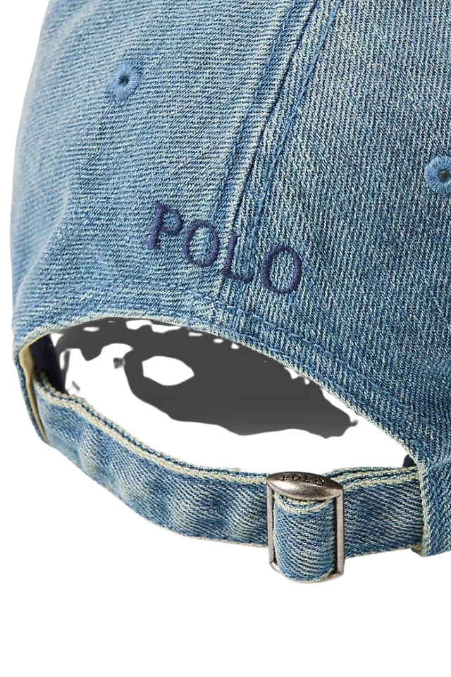 Indigo Denim Ball Cap - Light Wash Denim