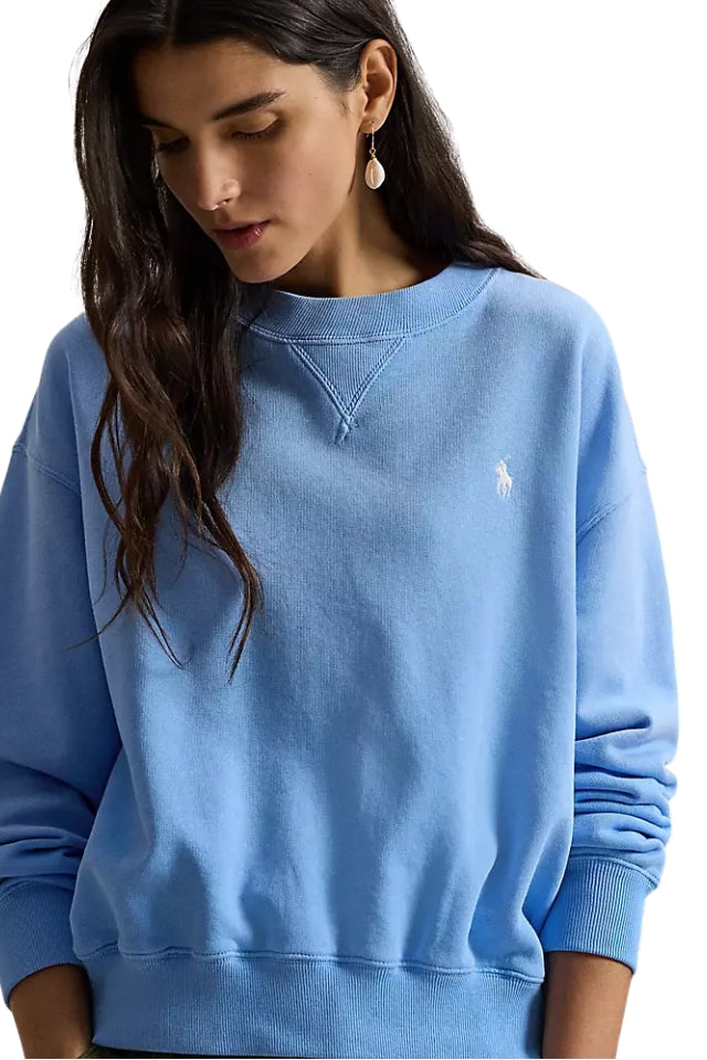 Fleece Crewneck - Chatham Blue