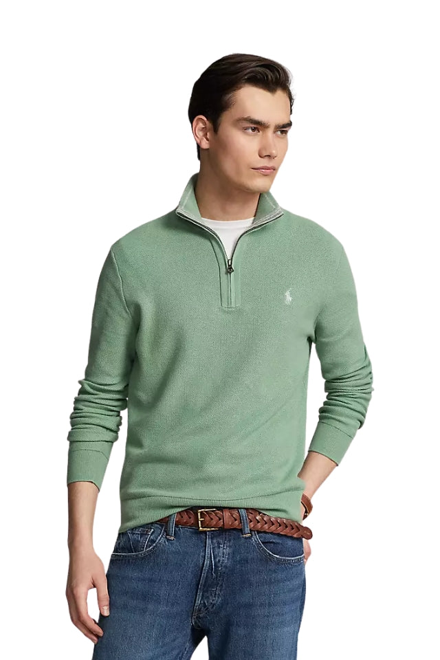 Quarter-Zip Sweater - Pistachio