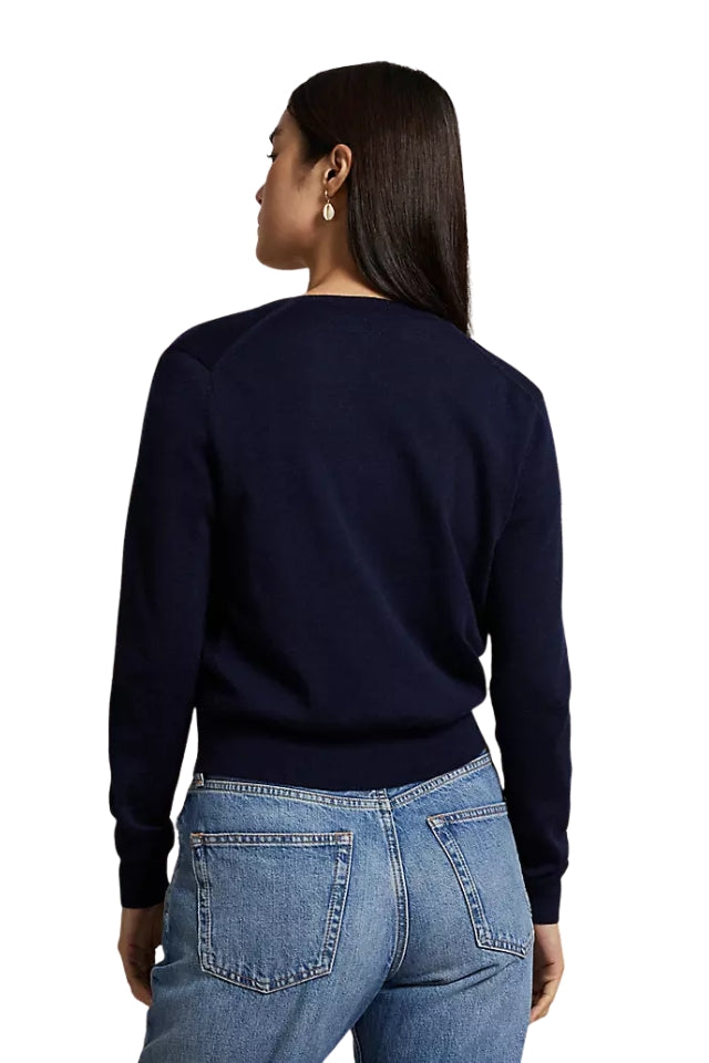 Crewneck Cardigan - Hunter Navy