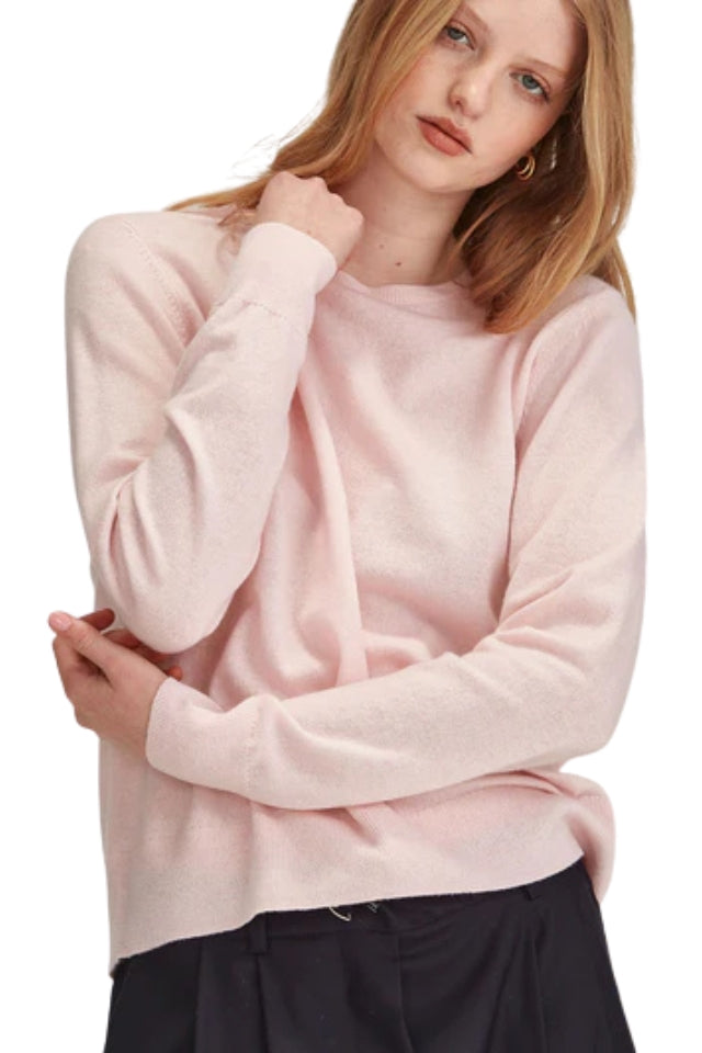 Eleanor Cashmere Sweater - Pale Pink