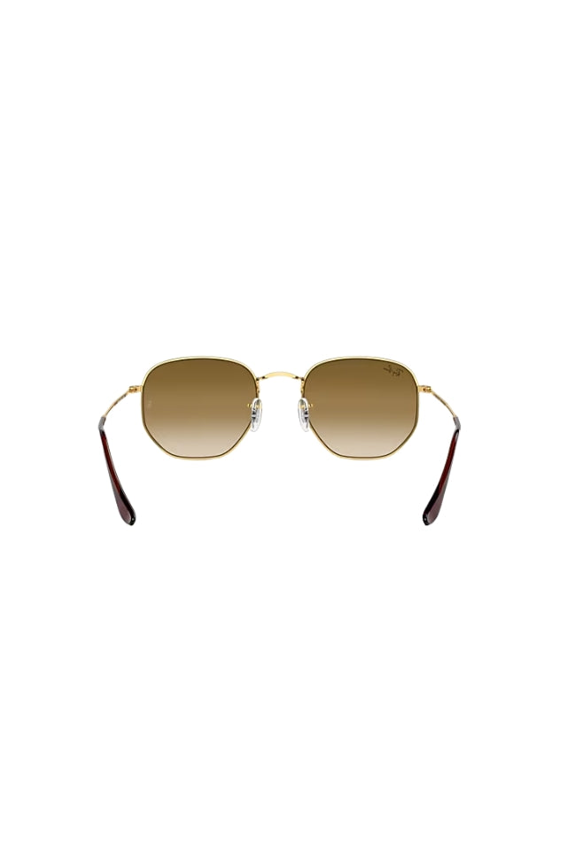 Hexagonal Sunglasses - Arista with Brown Gradient Grey