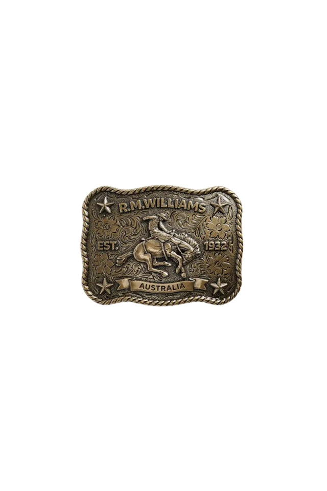 Cloudbuster Trophy Buckle - Antique Brass