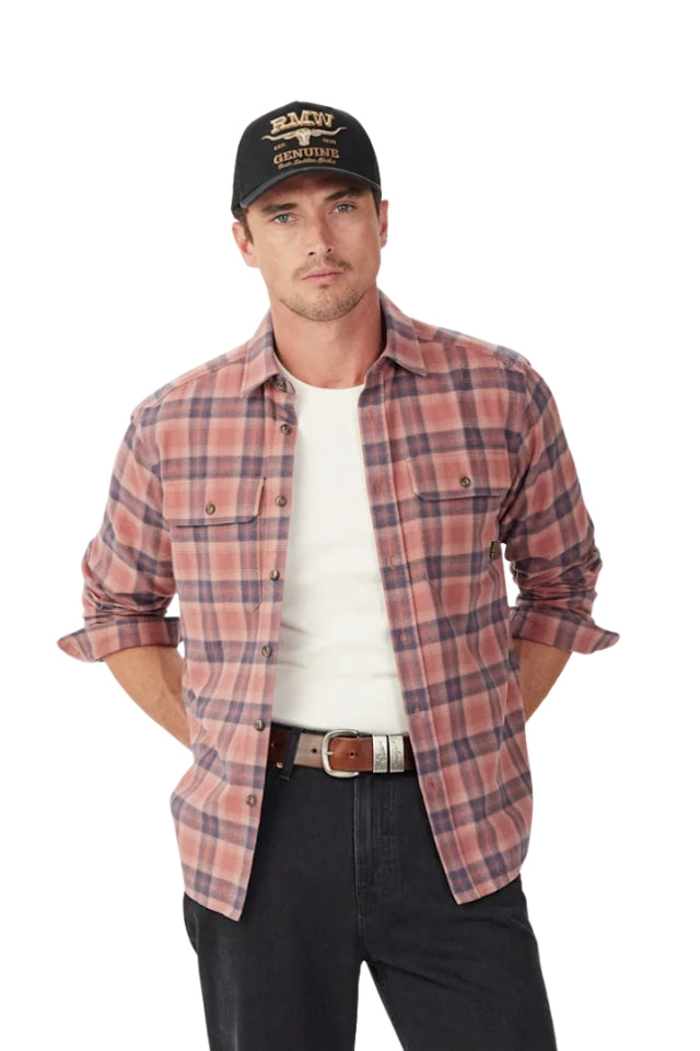 Maclean Check Shirt - Orange