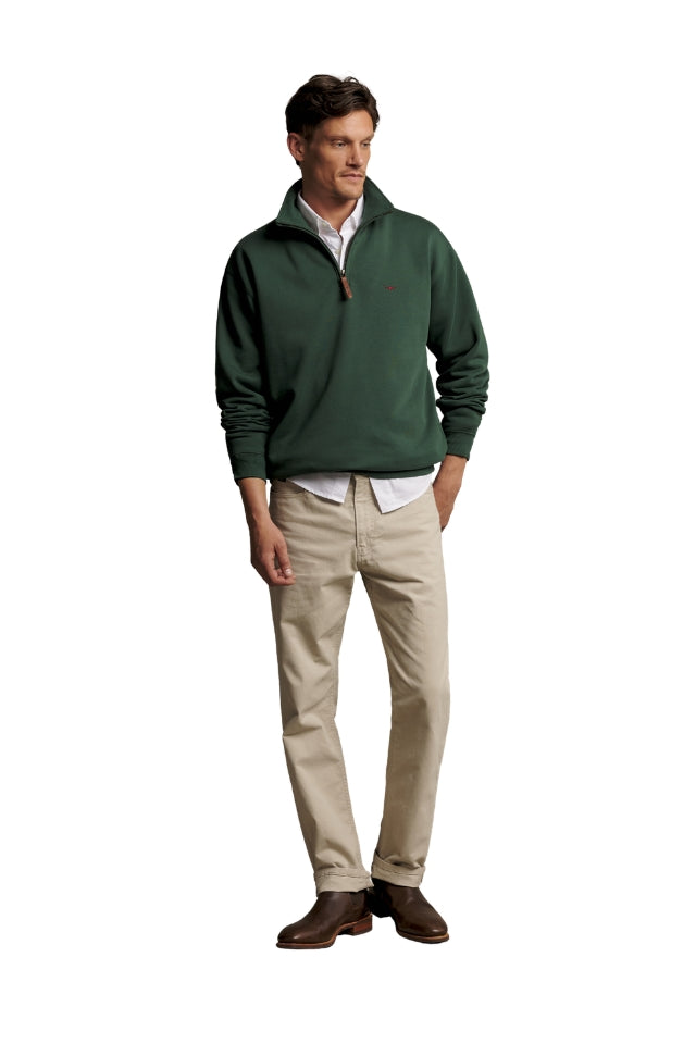 Mulyungarie Qtr Zip Sweatshirt - Pine