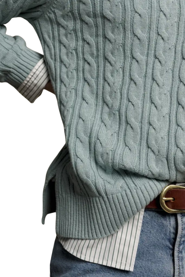 Seaforth Cable Knit - Agate