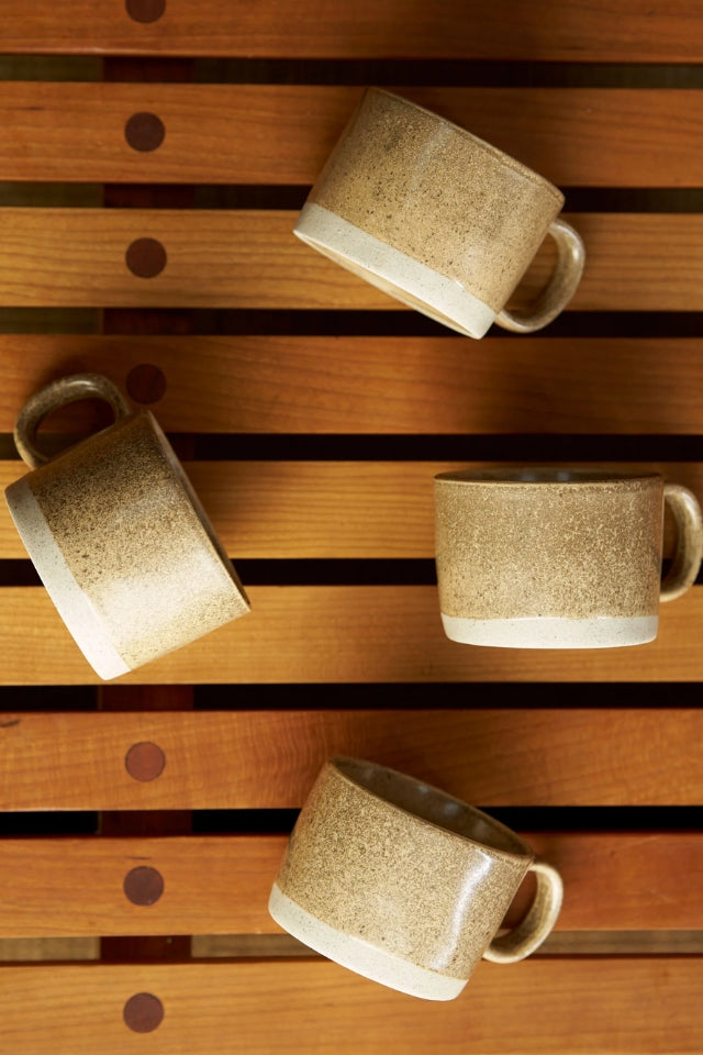 Mugs Set of 4 Zircon Mineral - Brown