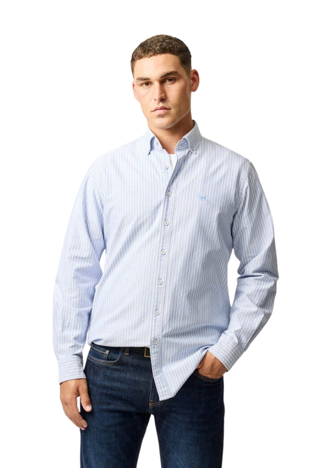 Gunn Oxford Stripe - Chambray