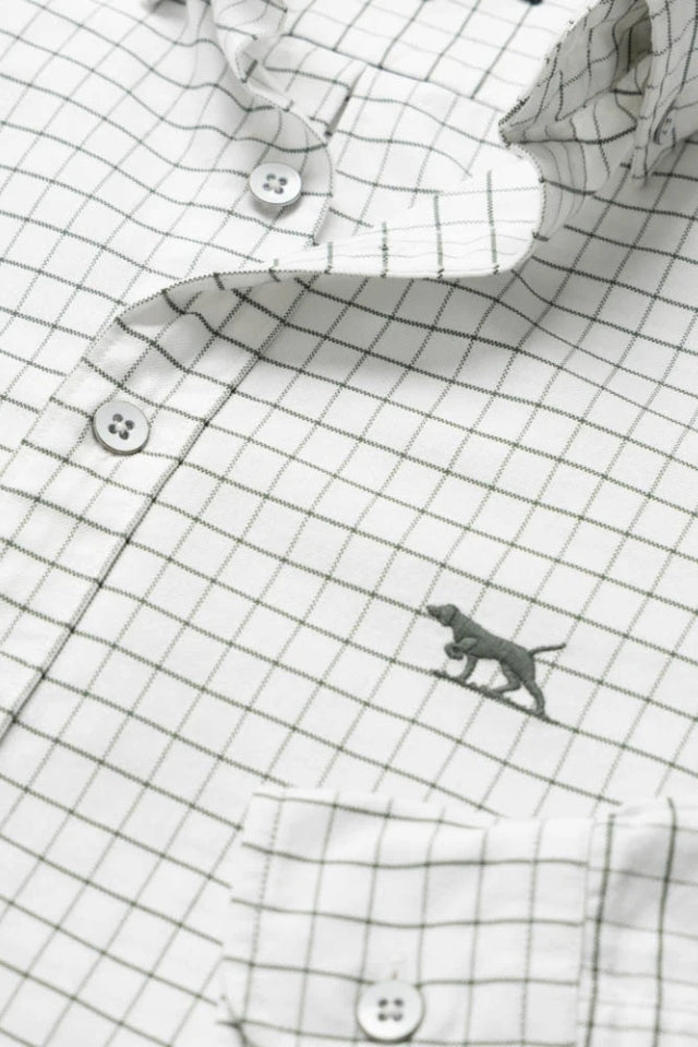 Oxford Glenridge Check Shirt - Olive