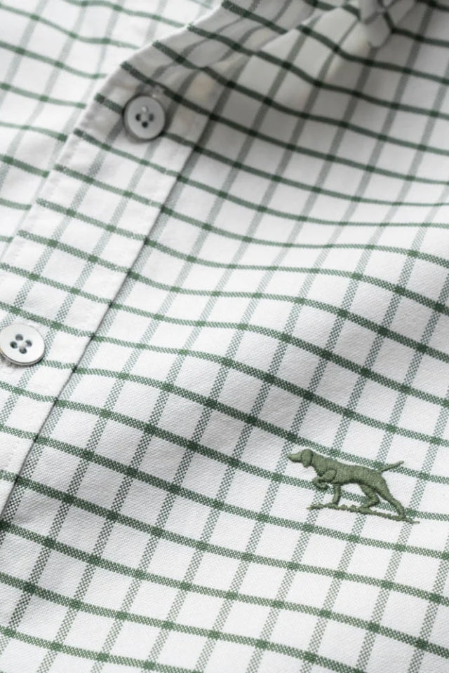 Oxford Valley Check Shirt - Olive
