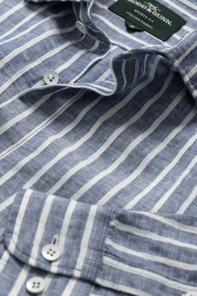 Willsher Bay Sports Fit Shirt - Stone Blue