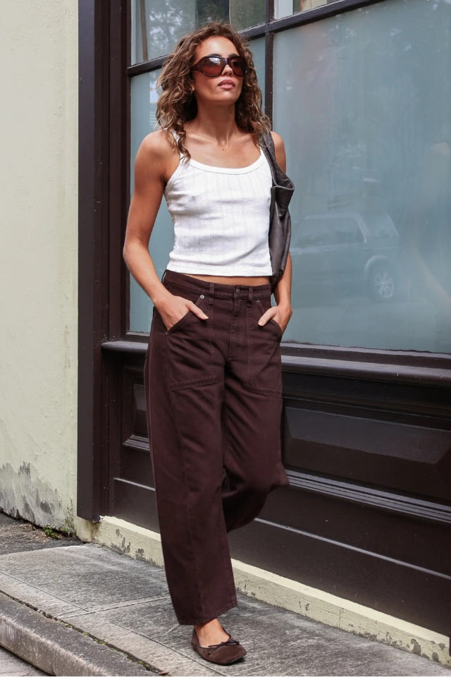 Arc Barrel Jean - Chocolate