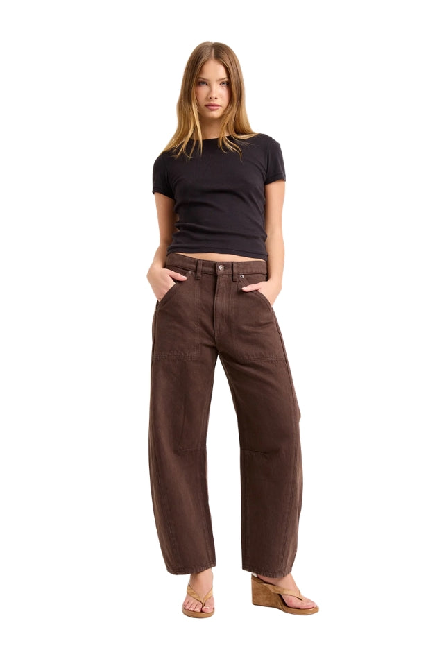 Arc Barrel Jean - Chocolate