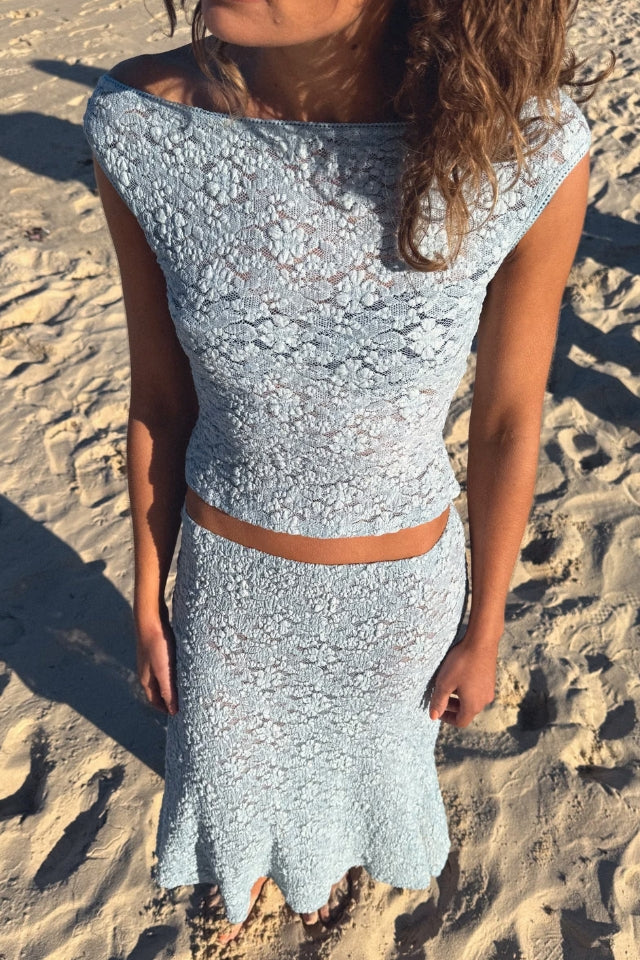 Fia Lace Top - Mist
