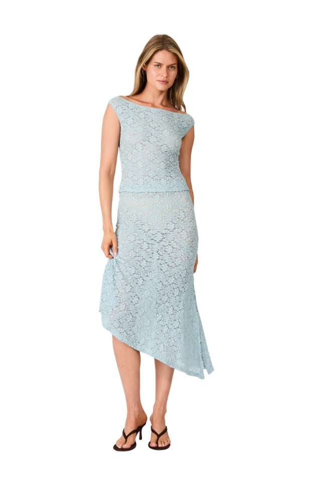 Fia Lace Top - Mist