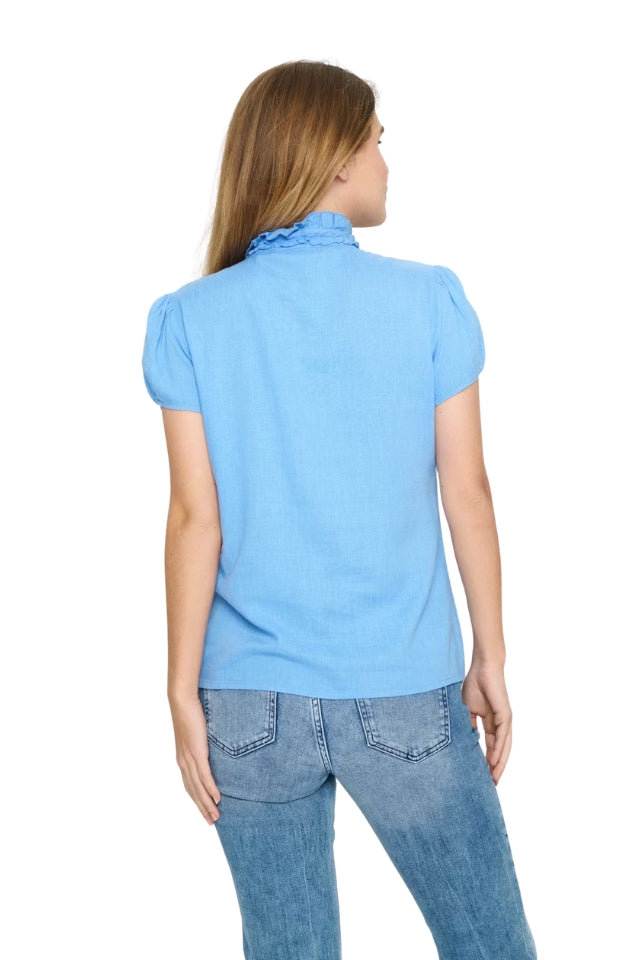 ElliSZ SS Shirt - Chambray Blue