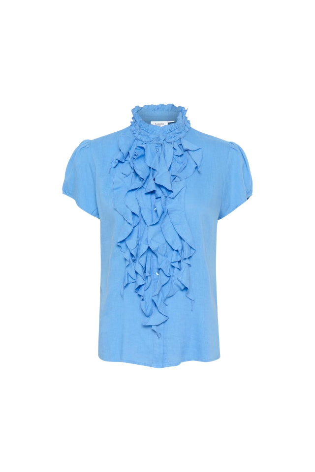 ElliSZ SS Shirt - Chambray Blue
