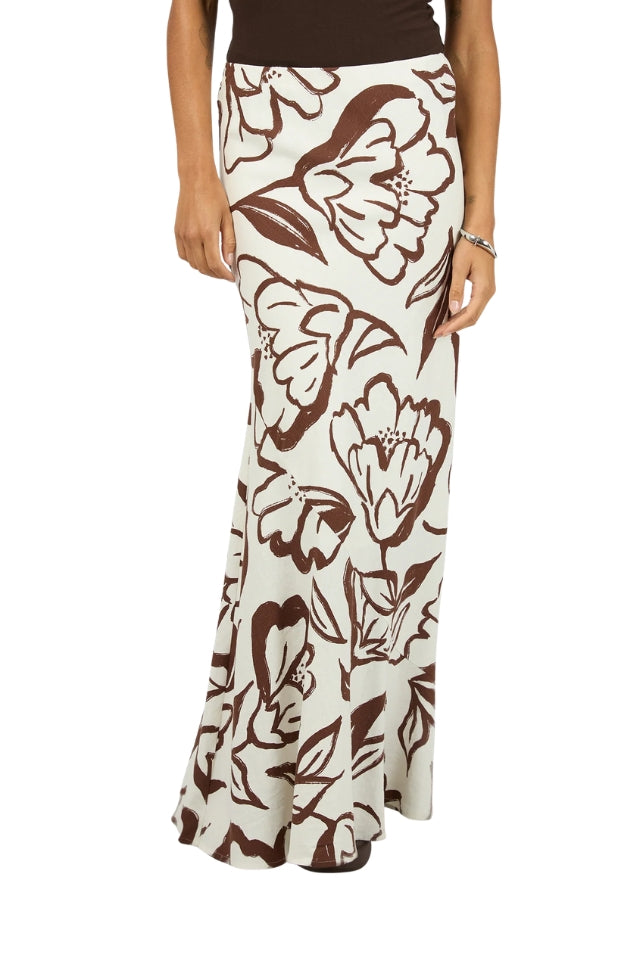 Lucia Maxi Skirt - Vintage White