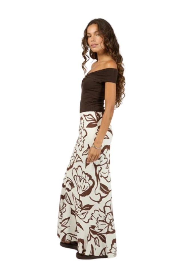 Lucia Maxi Skirt - Vintage White