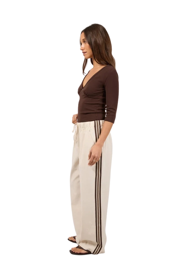 Sloane Trim Pant - Natural