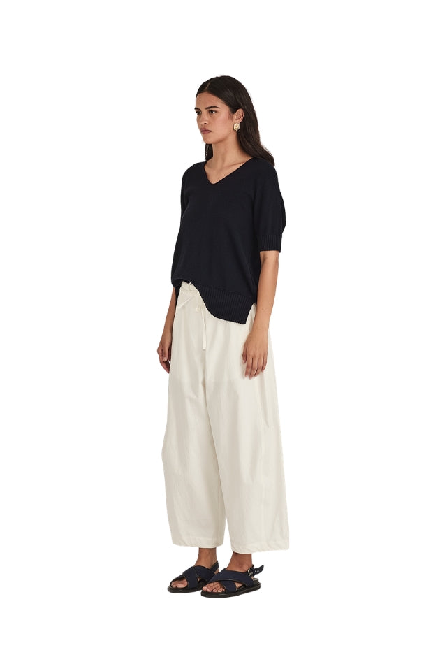 Harriet Barrel Pant - Ivory