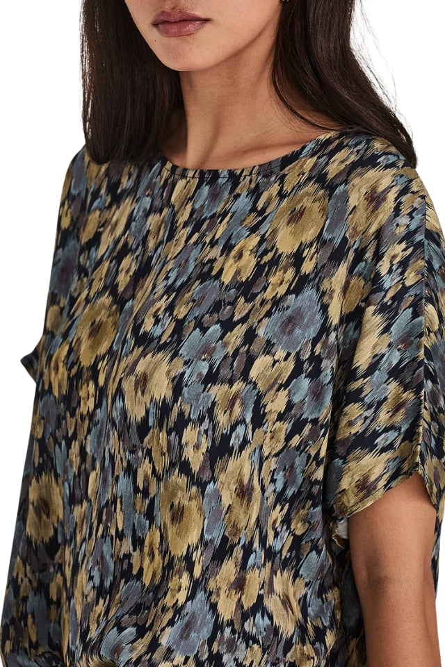 Lucinda Print Top - Chambray Floral