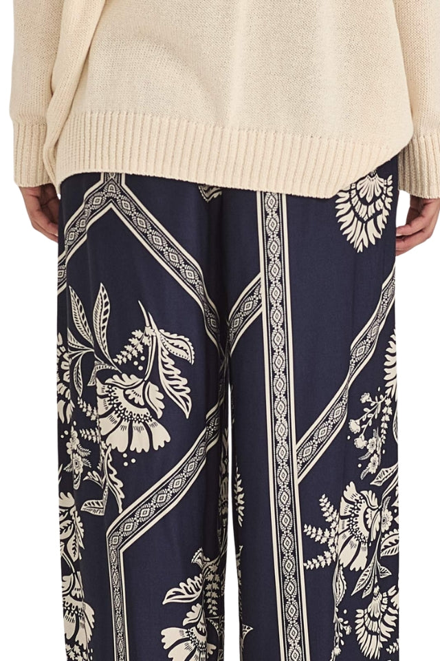 Mondo Print Pant - French Blue