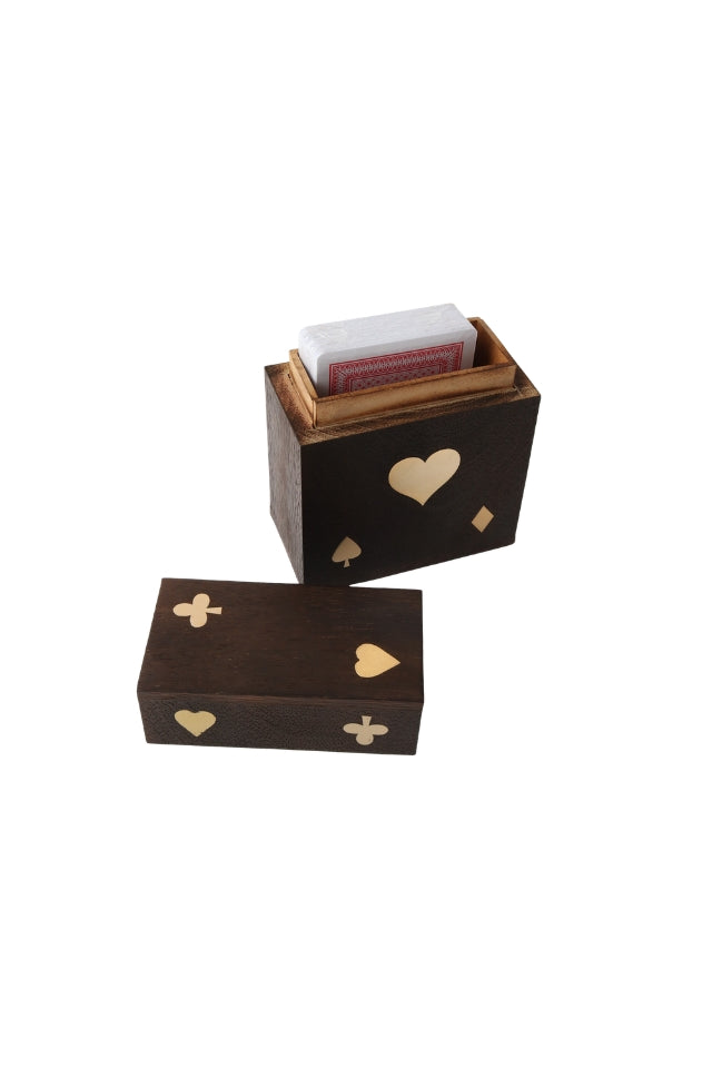Card Box - Black and Brass