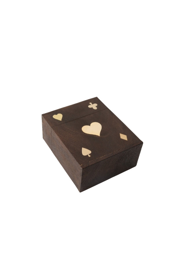 Card Box - Black and Brass