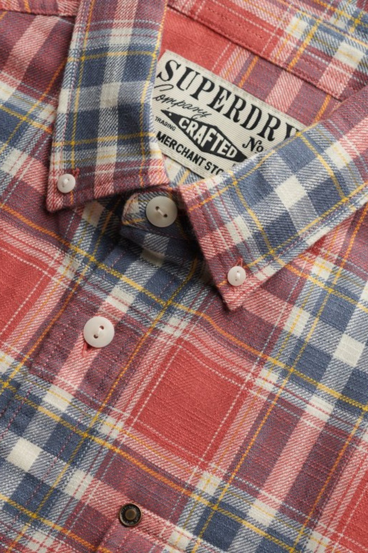 Merchant Lite Check Shirt - Washed Rose Check