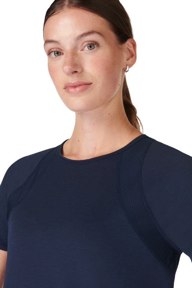 Breathe Easy Mesh T-Shirt - Navy Blue