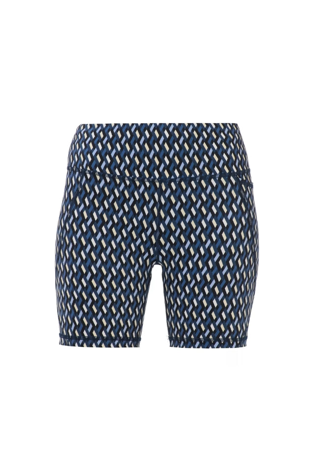 Power 6" Biker Shorts - Blue Link Geo