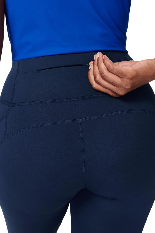 Power 7/8 Workout Leggings - Navy