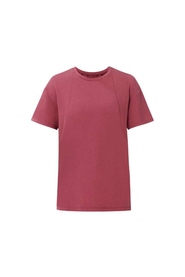 Soft Flow Studio Longline Tee - Sienna Pink