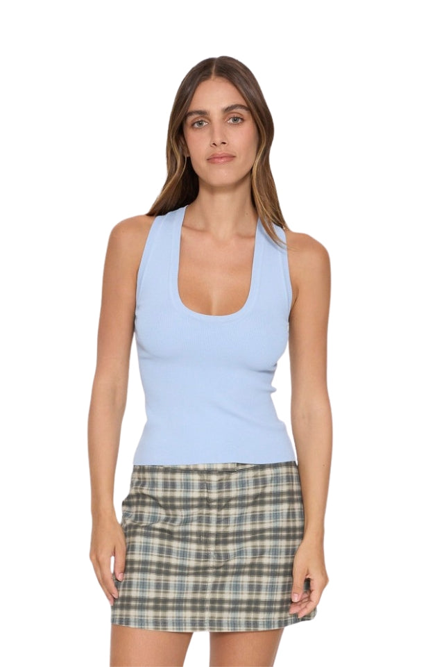 Astra Knit Tank - Placid Blue