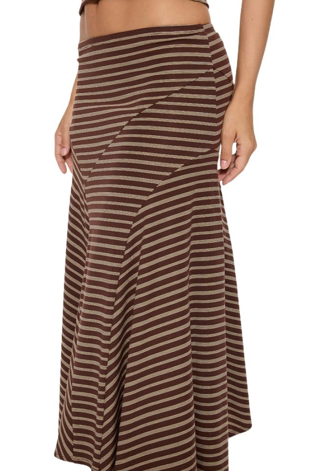 Best Of Luck Sienna Midi Skirt - Cocoa