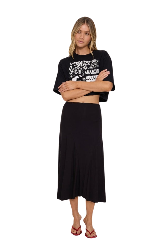 Sienna Midi Skirt - Black
