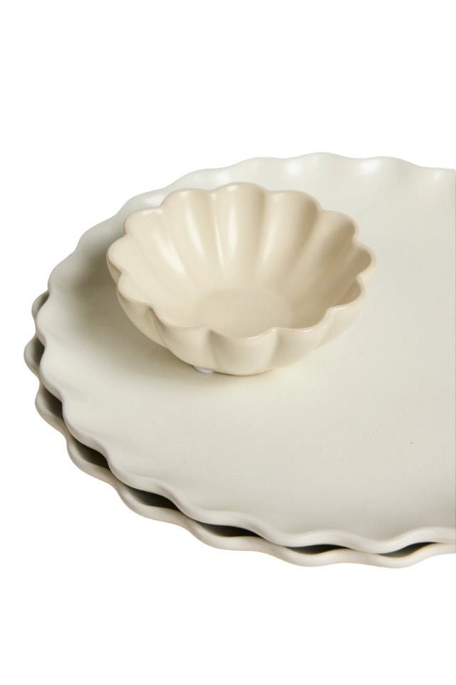 Wave Dipping Pool - Matte Ivory