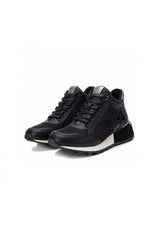 160144 Carmela Women's Leather Sneaker Black 