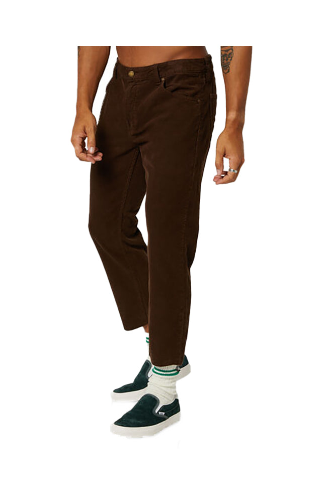 The Relaxo Chop Trouser by Rollas Dark Brown 