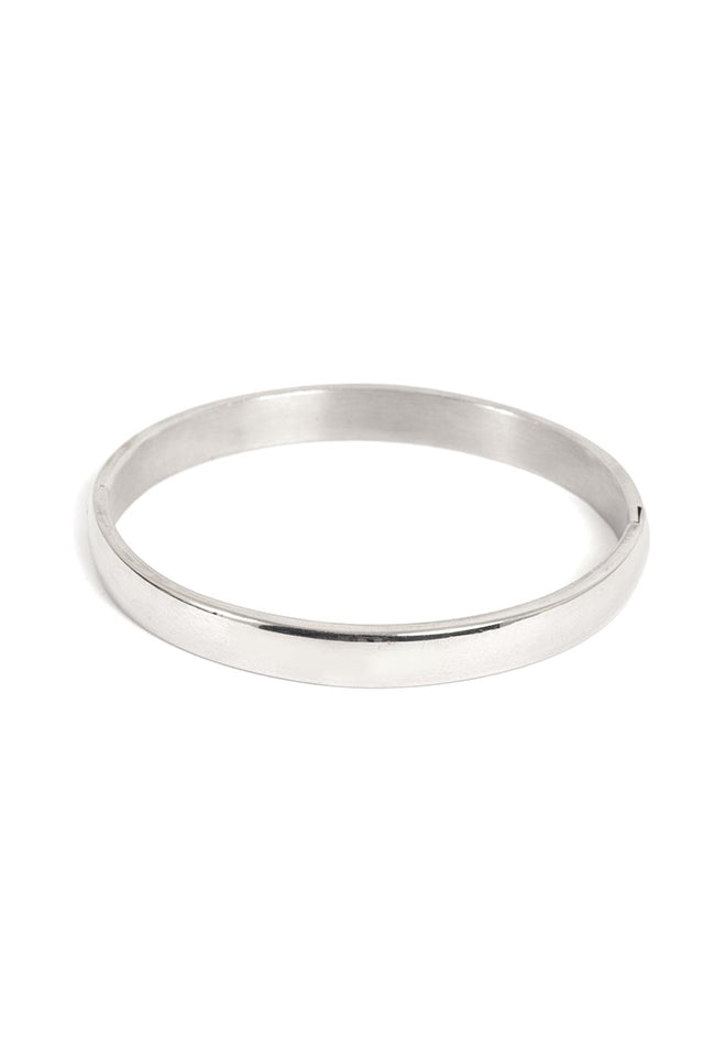 3046-0028 A&C Jewellery Cuff Snap Closure Bracelet Silver