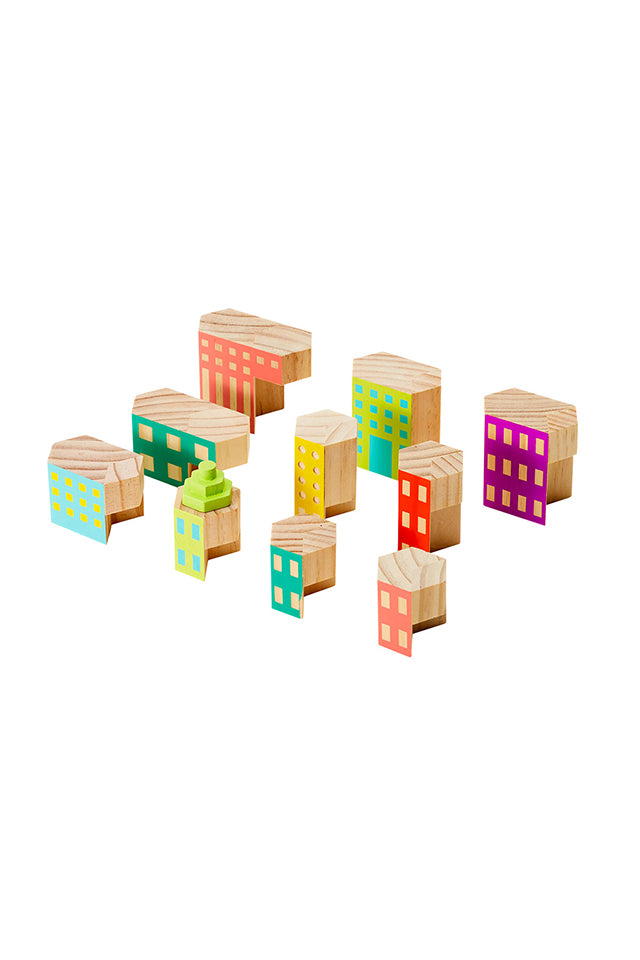 AW-JPBL2 Areaware Blockitecture Deco Classic Building Block Set